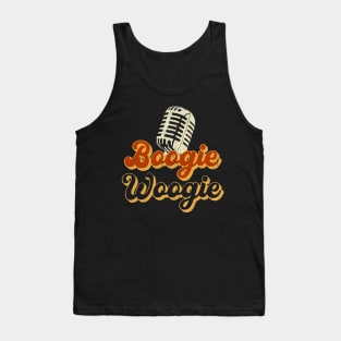 Boogie Woogie Vintage Microphone Design Tank Top